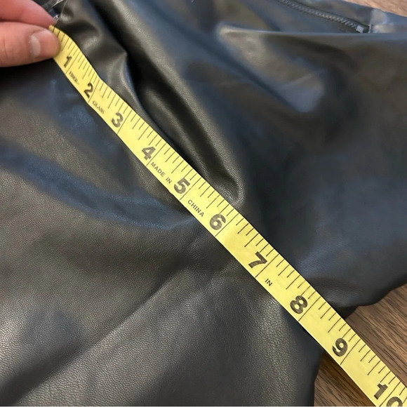 French connection faux leather pants leggings 0 - Picture 7 of 10